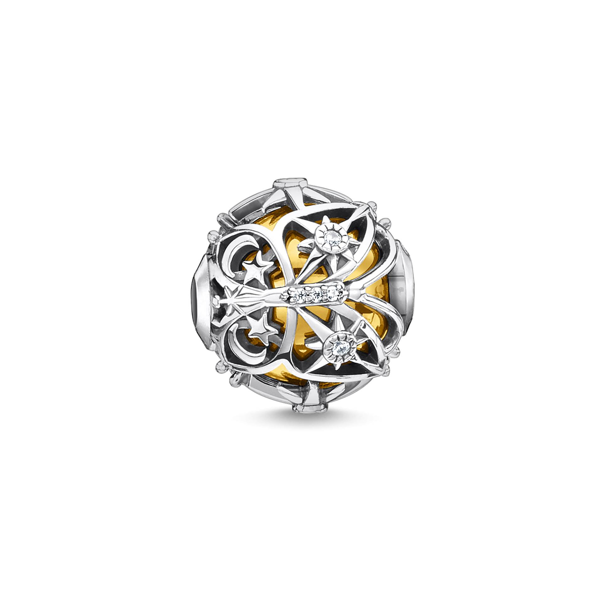 Thomas Sabo Bead Schmetterling mit Sternen gold weiß K0356-849-14 von Thomas Sabo