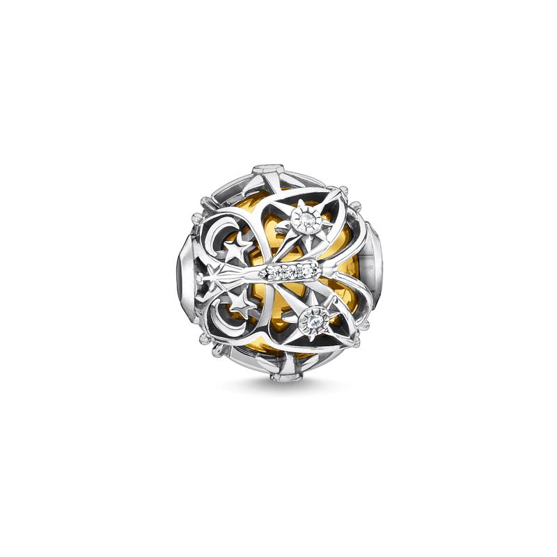 Thomas Sabo Bead Schmetterling mit Sternen gold weiß K0356-849-14 von Thomas Sabo