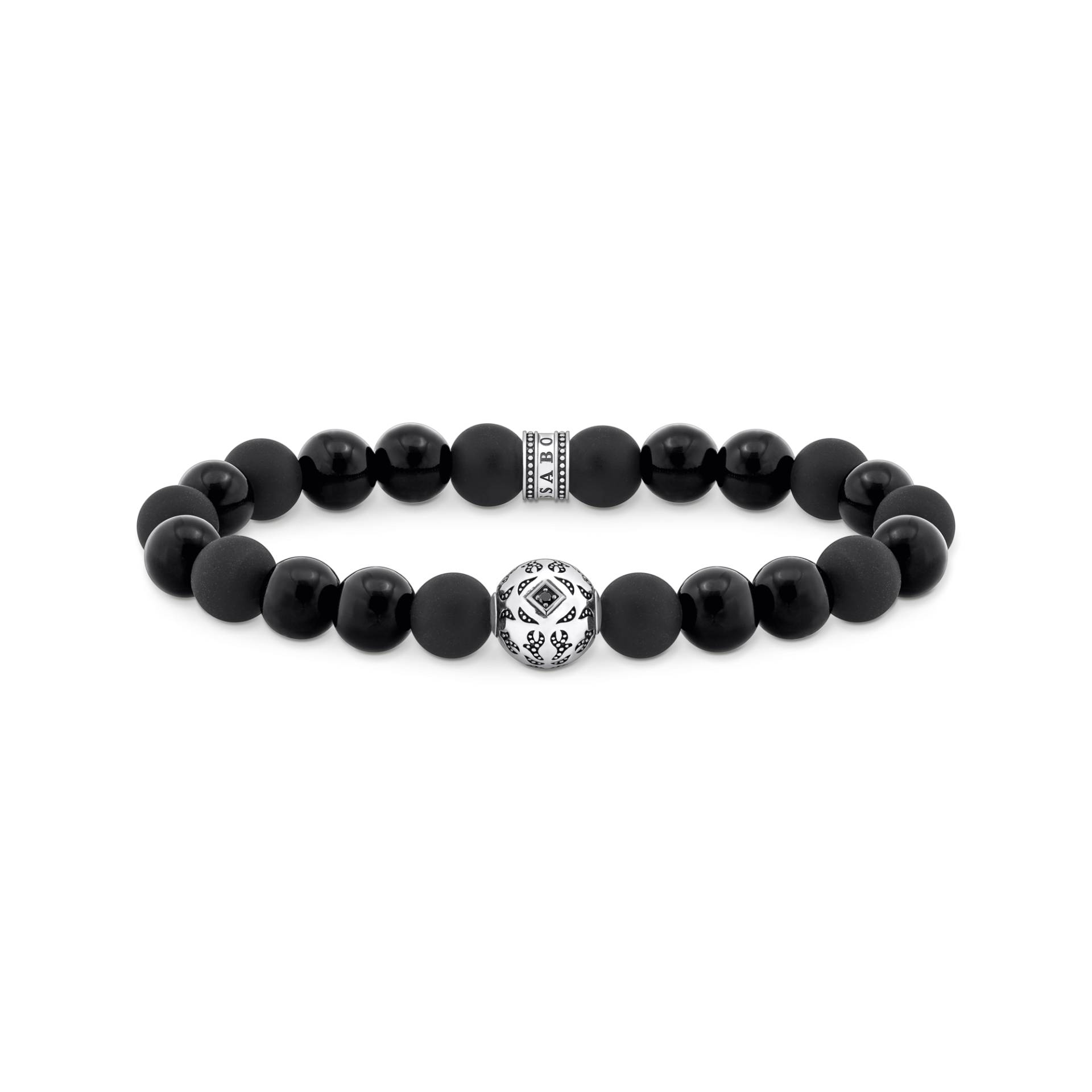 Thomas Sabo Beads-Armband aus Obsidian Silber geschwärzt schwarz A2145-705-11-L17 von Thomas Sabo