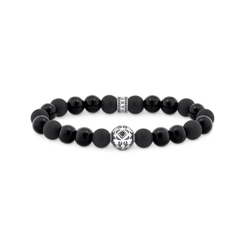 Thomas Sabo Beads-Armband aus Obsidian Silber geschwärzt schwarz A2145-705-11-L17 von Thomas Sabo