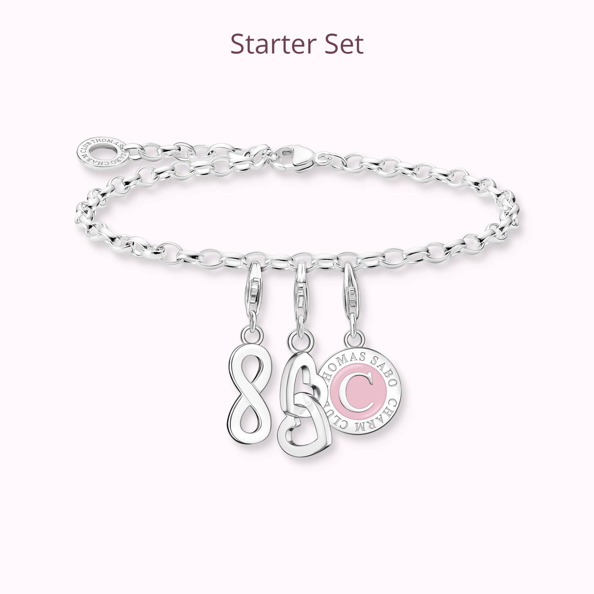 Thomas Sabo CHARMISTA Starter Set ewige Liebe Silber silberfarben SET0621-007-21-L15,5 von Thomas Sabo