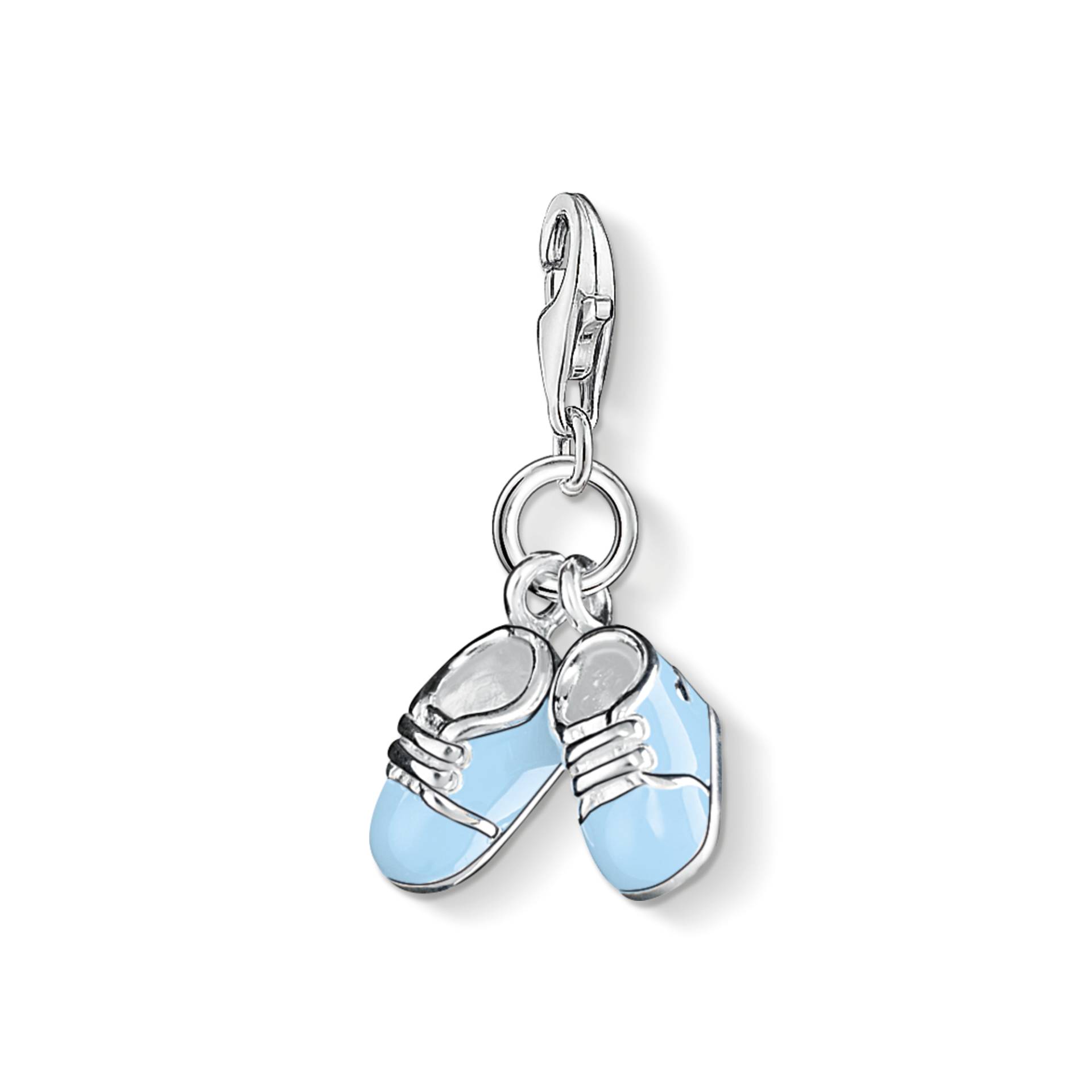 Thomas Sabo Charm-Anhänger Blaue Babyschuhe blau 0822-007-1 von Thomas Sabo