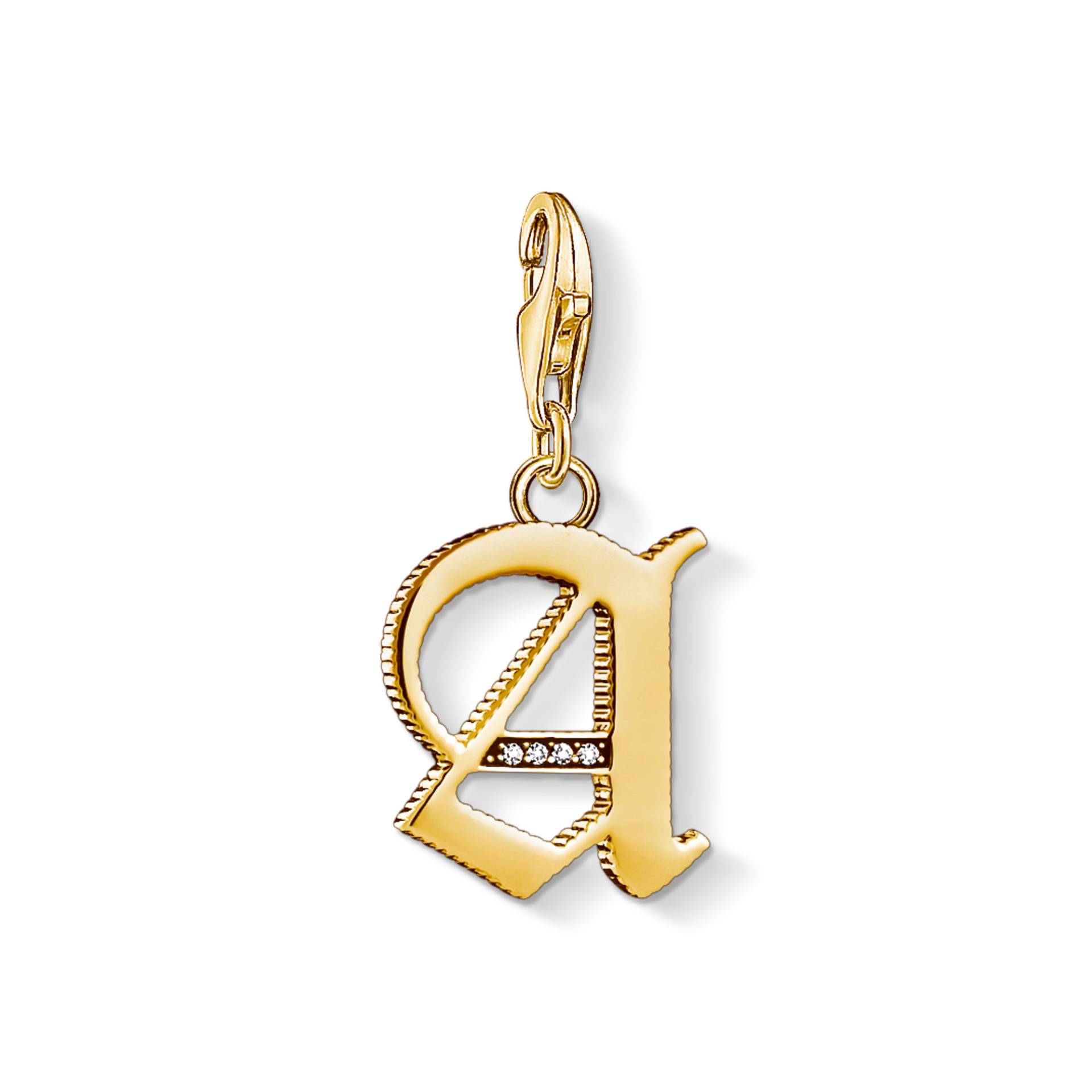 Thomas Sabo Charm-Anhänger Buchstabe A gold gelbgoldfarben 1607-414-39 von Thomas Sabo