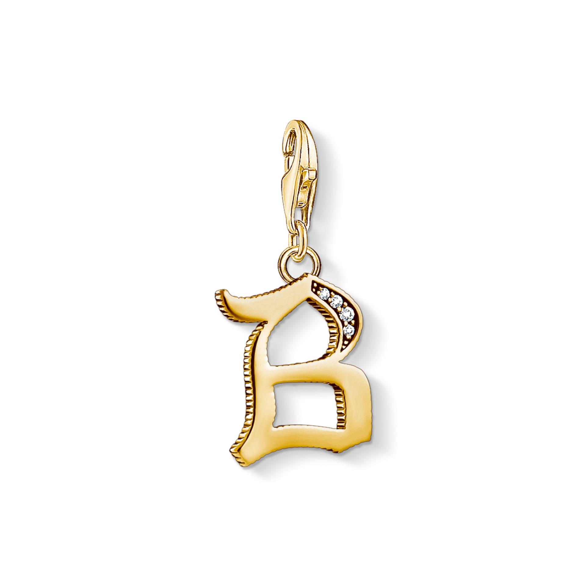 Thomas Sabo Charm-Anhänger Buchstabe B gold gelbgoldfarben 1608-414-39 von Thomas Sabo