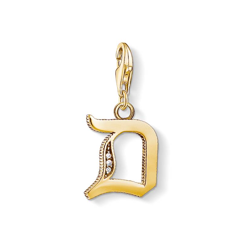 Thomas Sabo Charm-Anhänger Buchstabe D gold gelbgoldfarben 1610-414-39 von Thomas Sabo