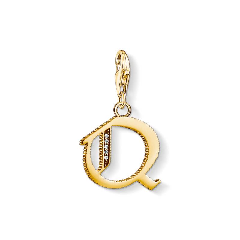 Thomas Sabo Charm-Anhänger Buchstabe Q gold gelbgoldfarben 1623-414-39 von Thomas Sabo