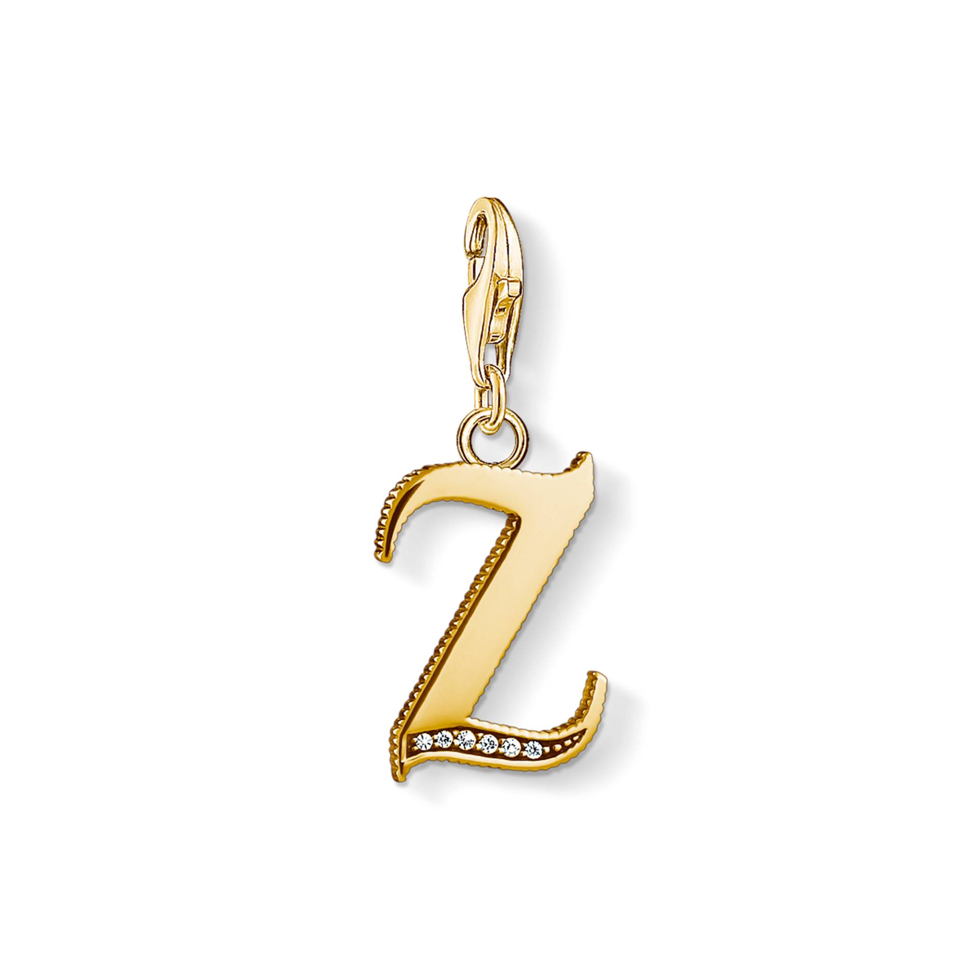 Thomas Sabo Charm-Anhänger Buchstabe Z gold gelbgoldfarben 1632-414-39 von Thomas Sabo