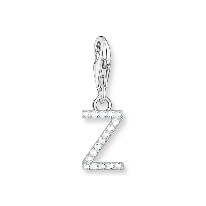 Thomas Sabo Charm-Anhänger Buchstabe Z mit weißen Steinen Silber weiß 1963-051-14 von Thomas Sabo