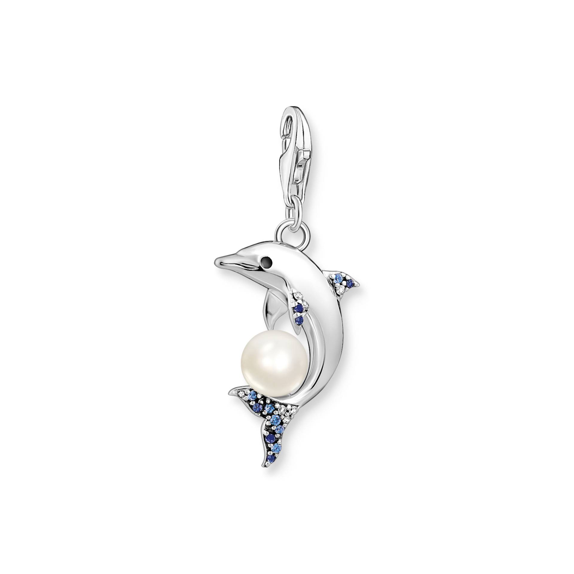 Thomas Sabo Charm-Anhänger Delfin mit Perle silber mehrfarbig 1889-664-7 von Thomas Sabo