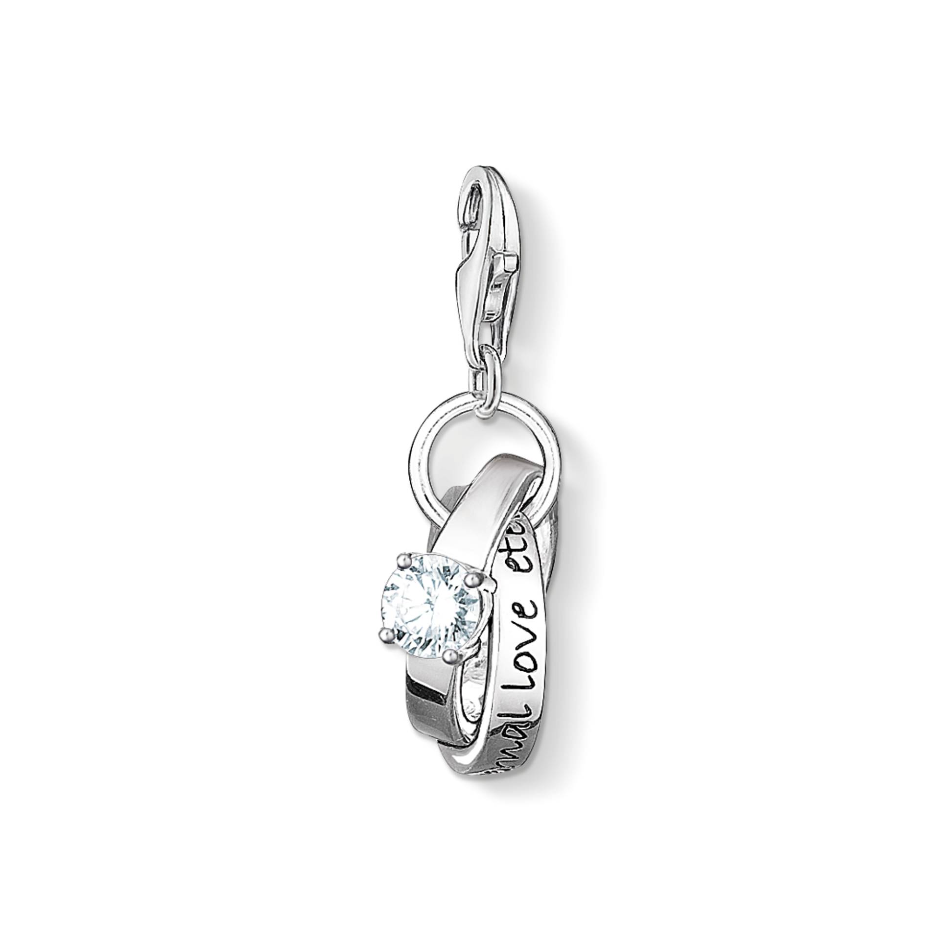 Thomas Sabo Charm-Anhänger Eheringe weiß 0673-051-14 Thomas Sabo Charm-Anhänger Eheringe weiß 0673-051-14 von Thomas Sabo