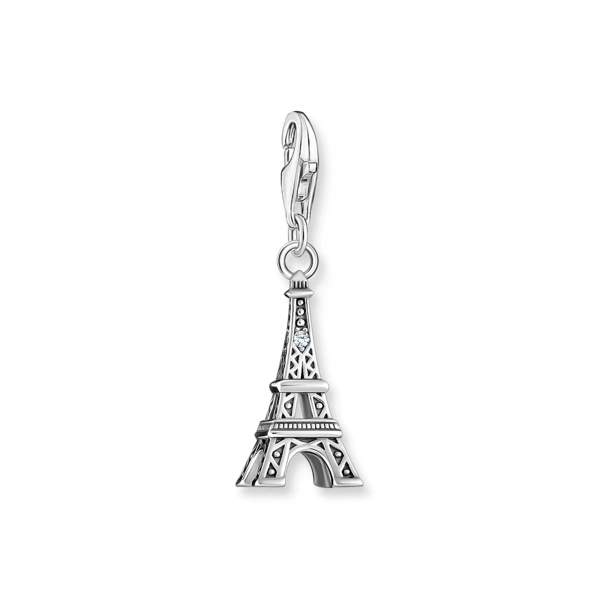 Thomas Sabo Charm-Anhänger Eiffelturm mit weißem Zirkonia Silber silberfarben 2074-643-21 von Thomas Sabo