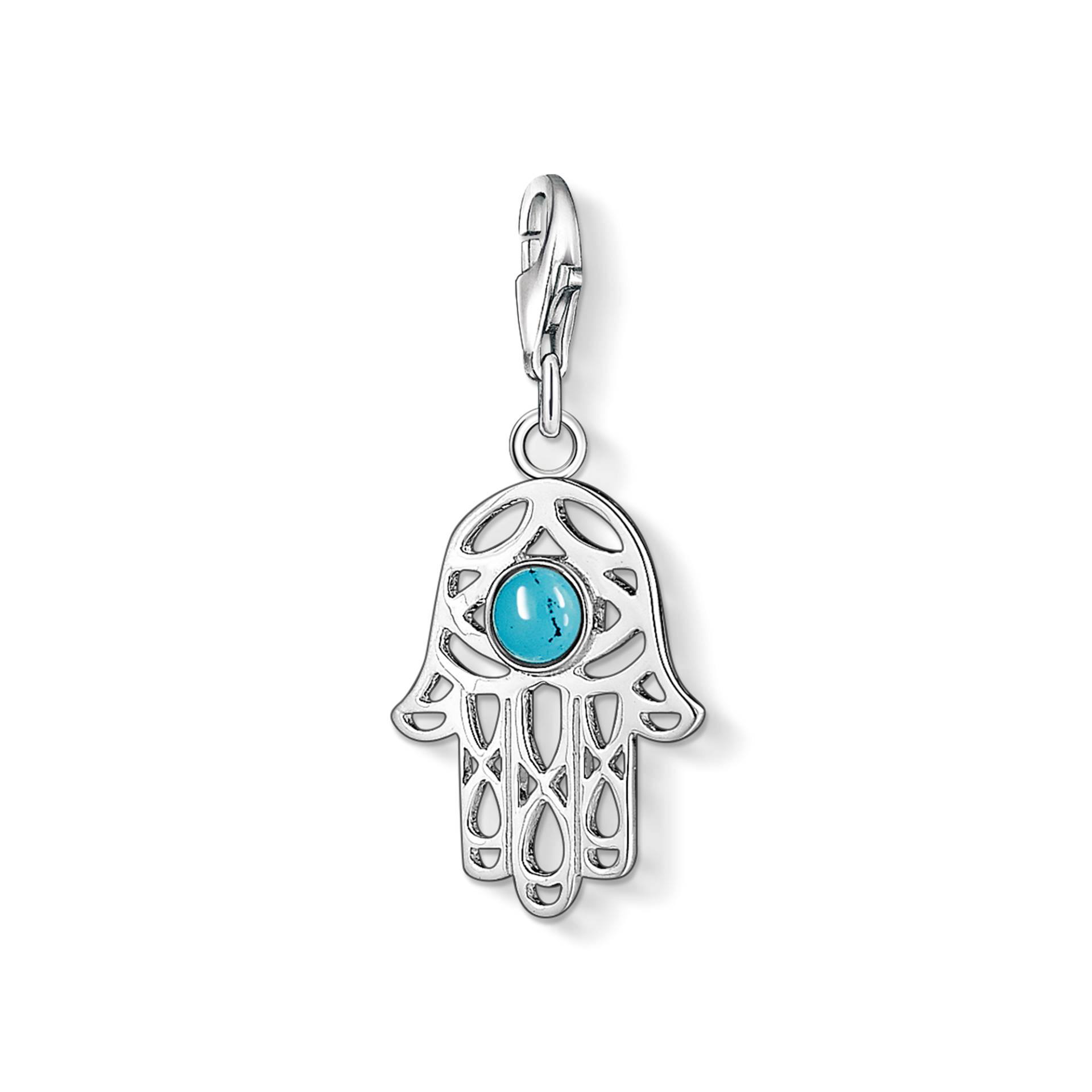 Thomas Sabo Charm-Anhänger Fatimas Hand türkis 1052-404-17 von Thomas Sabo