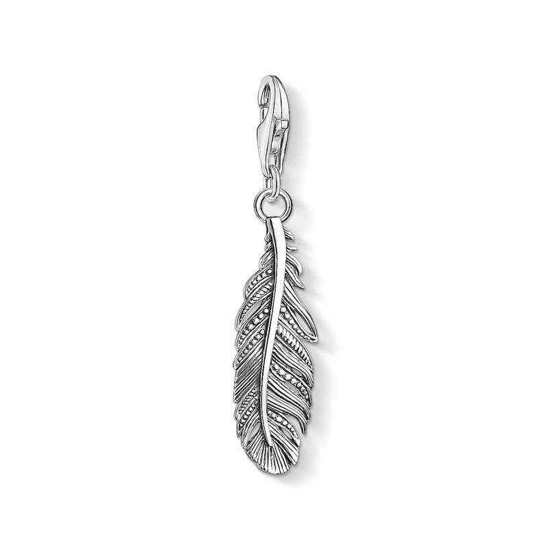 Thomas Sabo Charm-Anhänger Feder silberfarben 1559-637-21 von Thomas Sabo