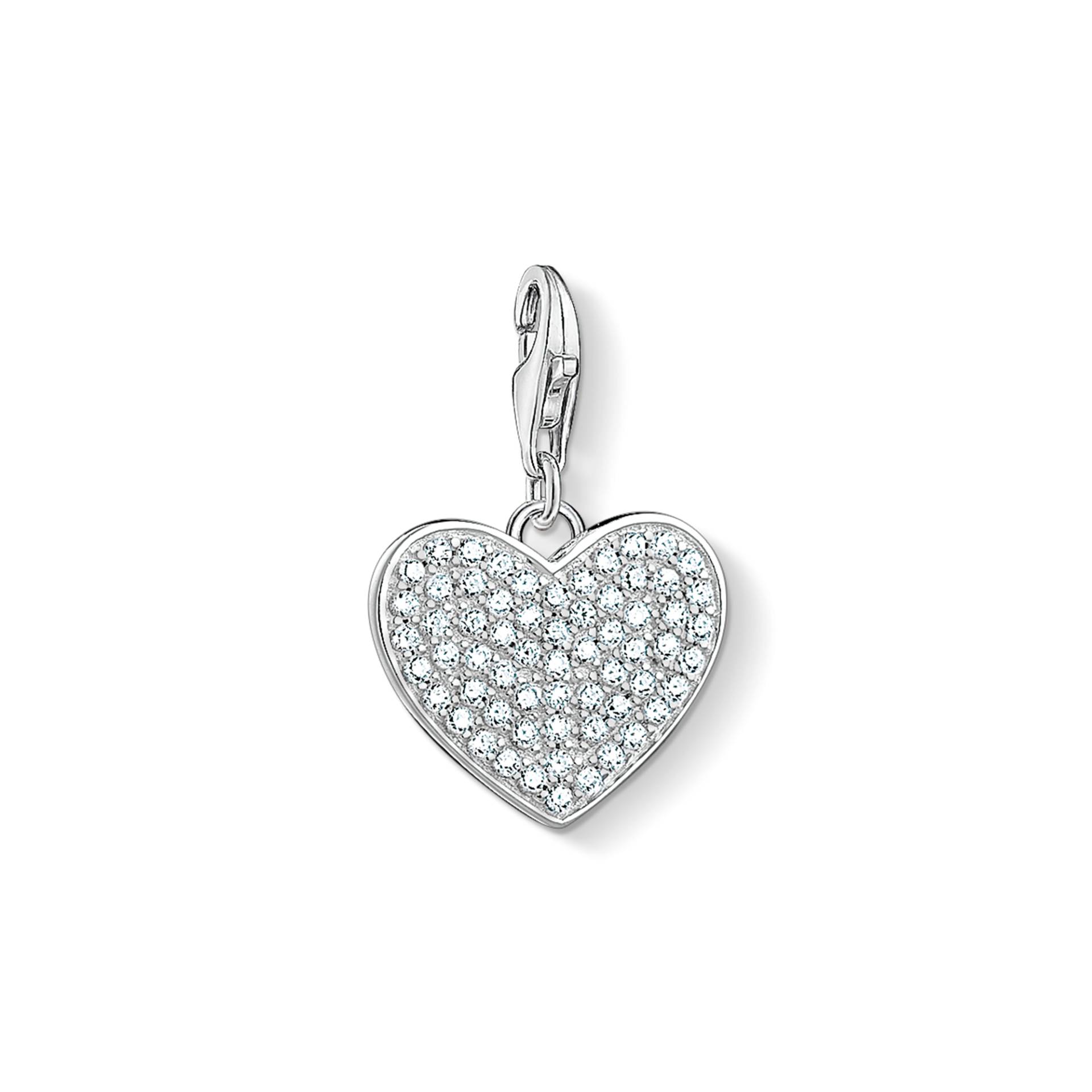 Thomas Sabo Charm-Anhänger Herz Pavé weiß 1570-051-14 von Thomas Sabo