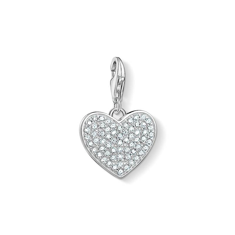 Thomas Sabo Charm-Anhänger Herz Pavé weiß 1570-051-14 von Thomas Sabo