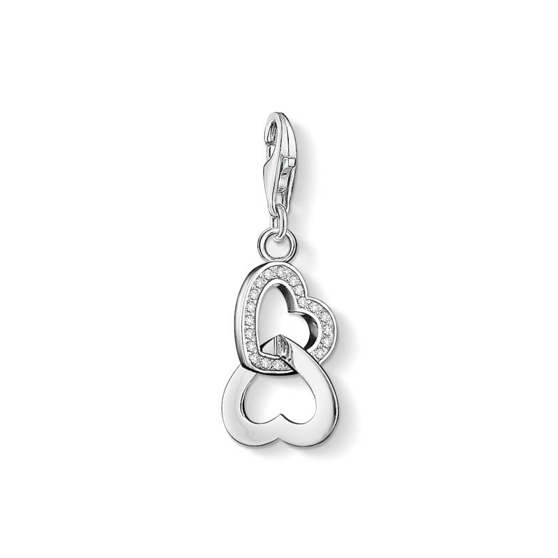 Thomas Sabo Charm-Anhänger Herzen weiß 0863-051-14 von Thomas Sabo