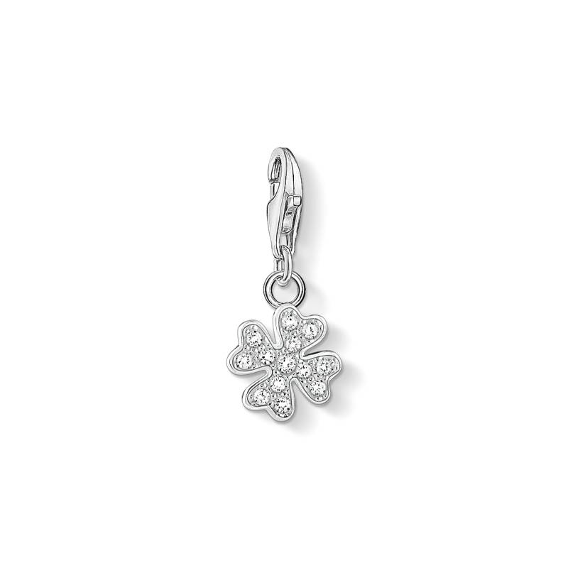 Thomas Sabo Charm-Anhänger Kleeblatt weiß 1797-051-14 von Thomas Sabo