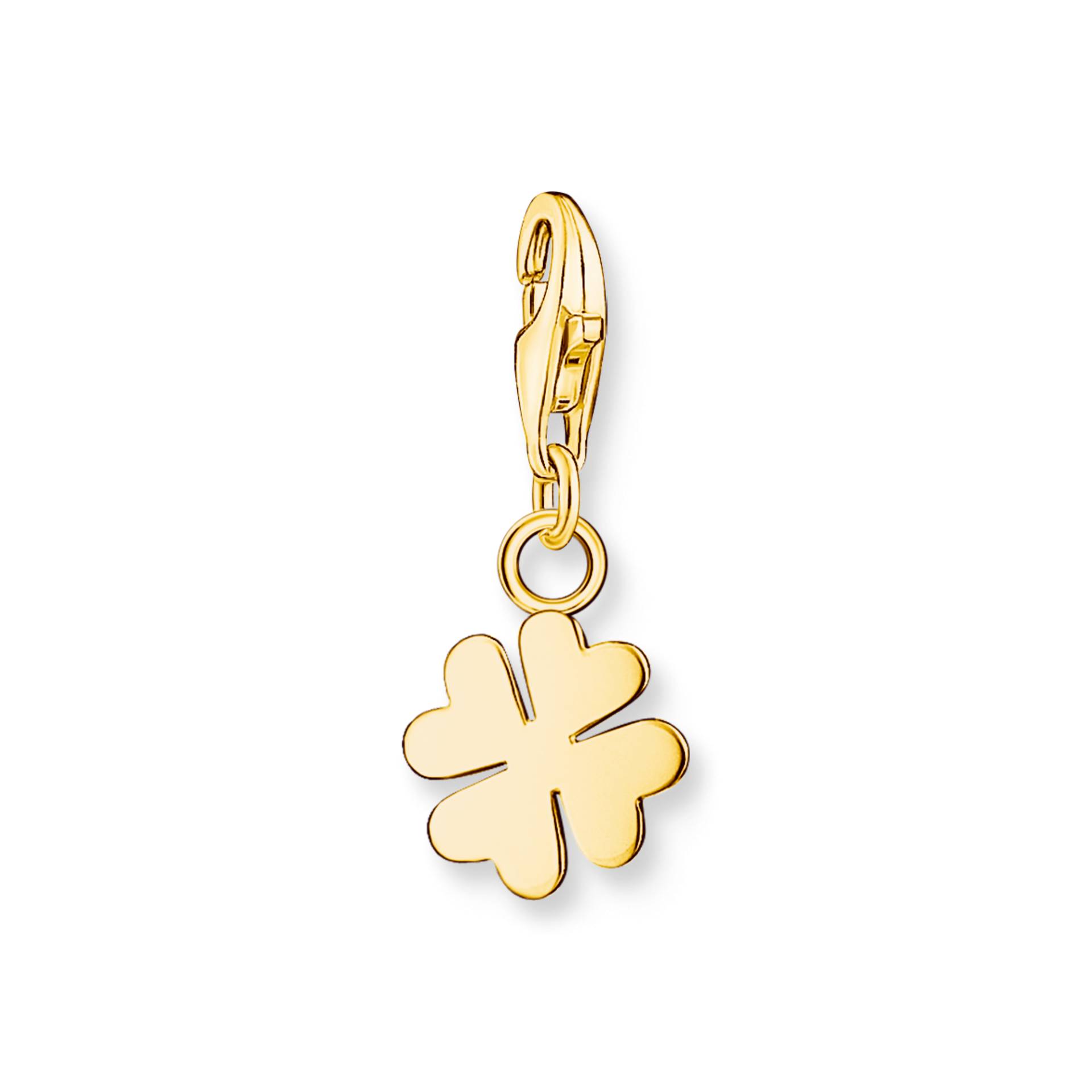 Thomas Sabo Charm-Anhänger Kleeblatt vergoldet gelbgoldfarben 1991-413-39 von Thomas Sabo