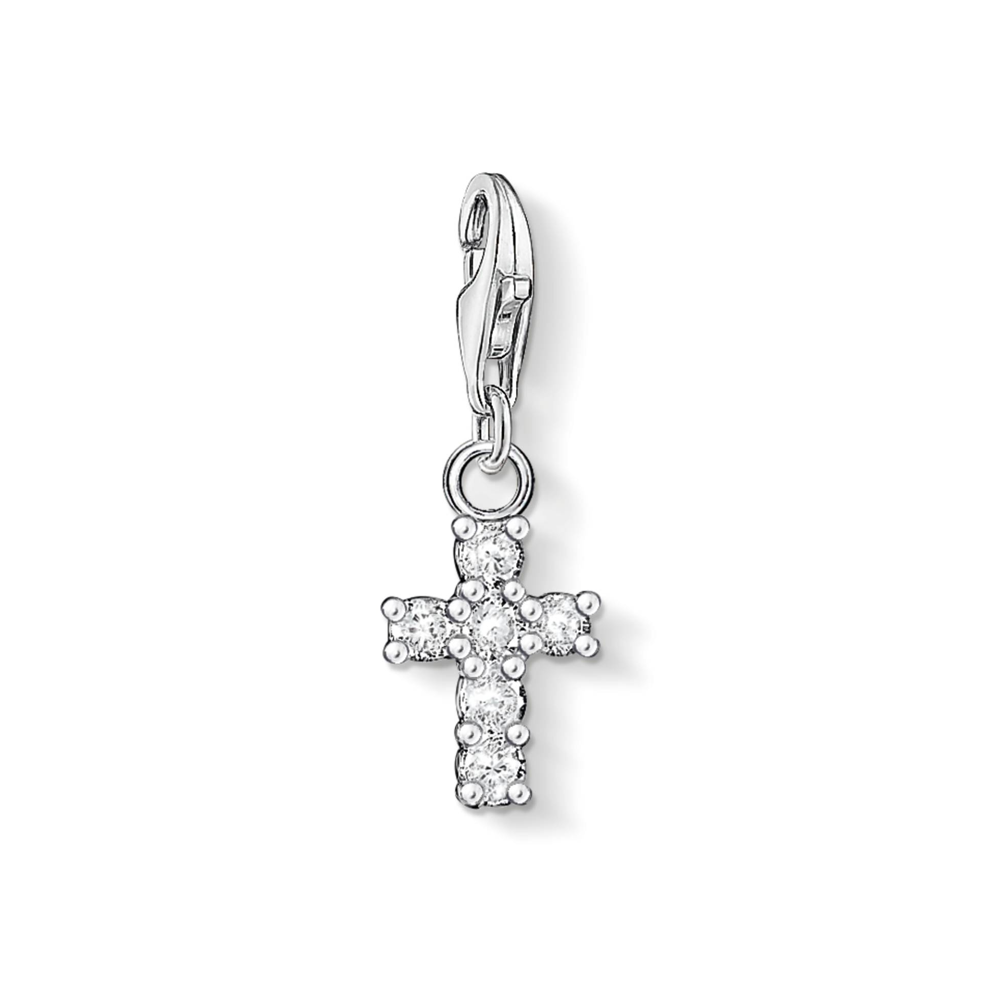 Thomas Sabo Charm-Anhänger Kreuz weiß 0054-051-14 von Thomas Sabo