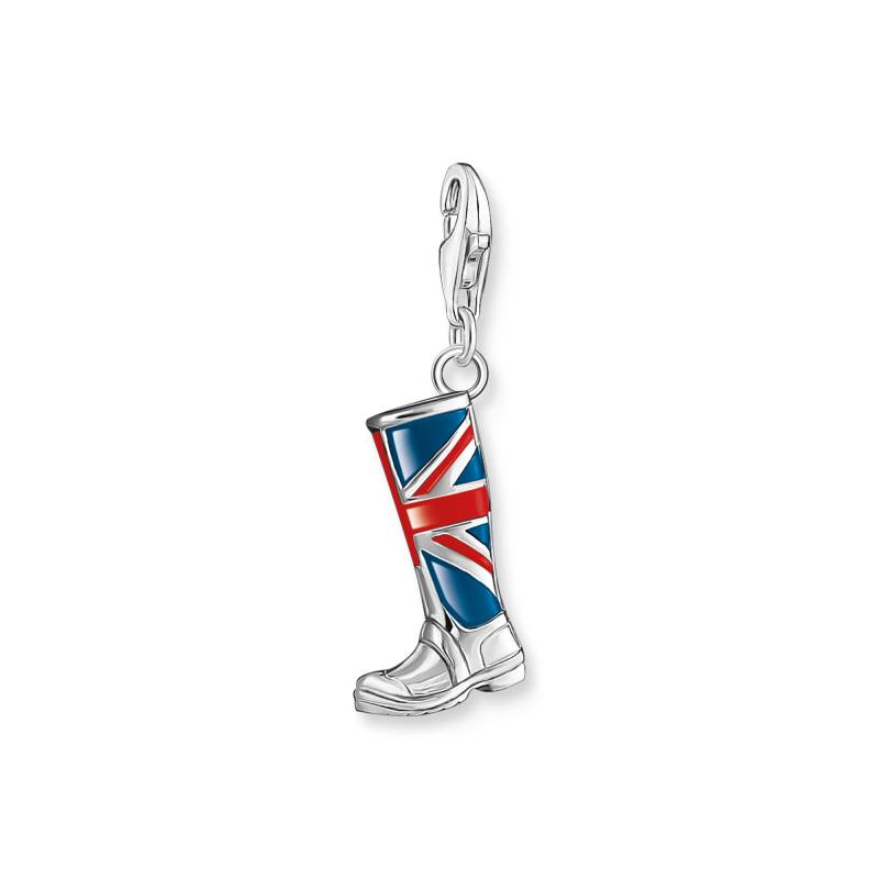 Thomas Sabo Charm-Anhänger LONDON Stiefel mit Union Jack Silber rot 1079-007-10 von Thomas Sabo