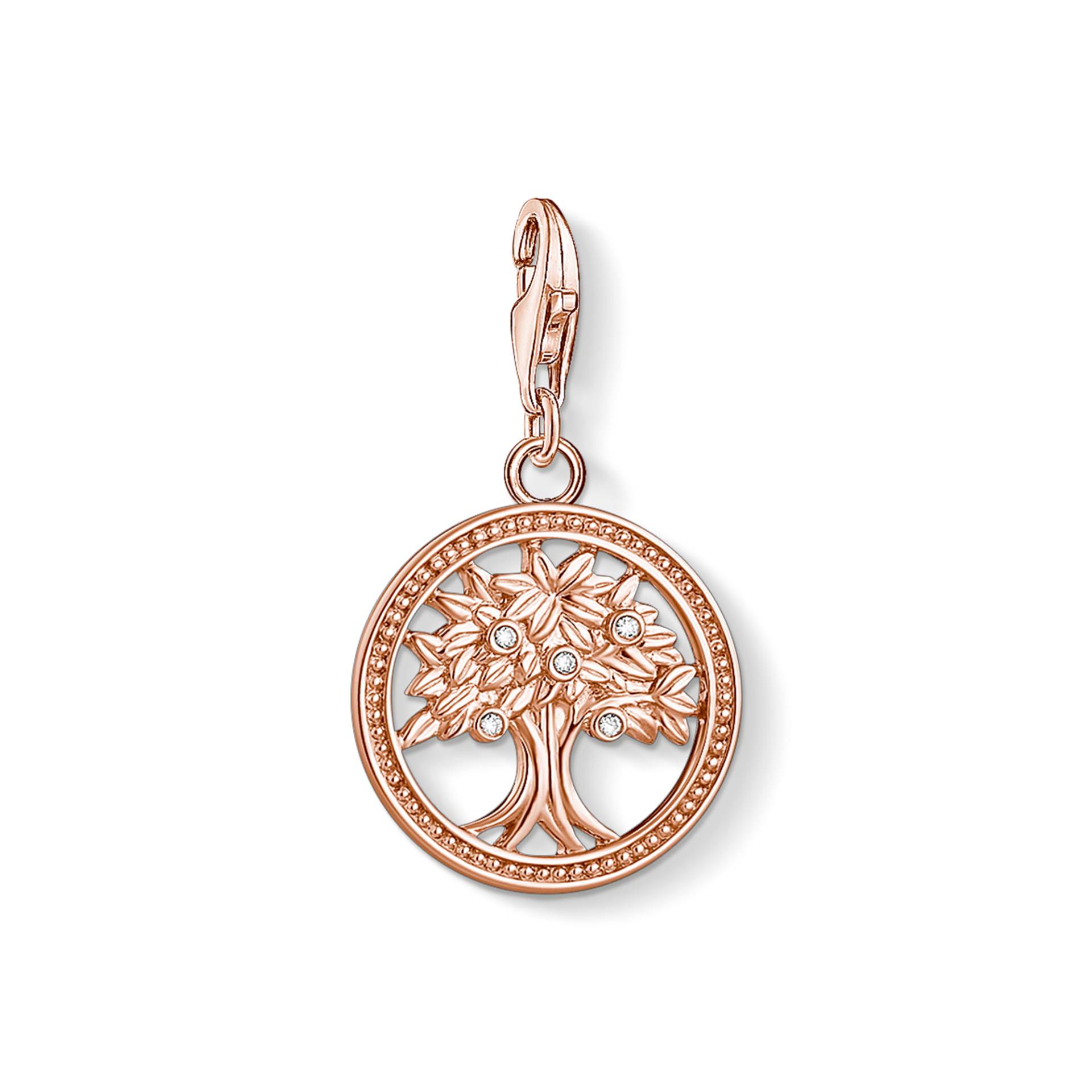 Thomas Sabo Charm-Anhänger Lebensbaum roségold weiß 1861-416-14 Thomas Sabo Charm-Anhänger Lebensbaum roségold weiß 1861-416-14 von Thomas Sabo