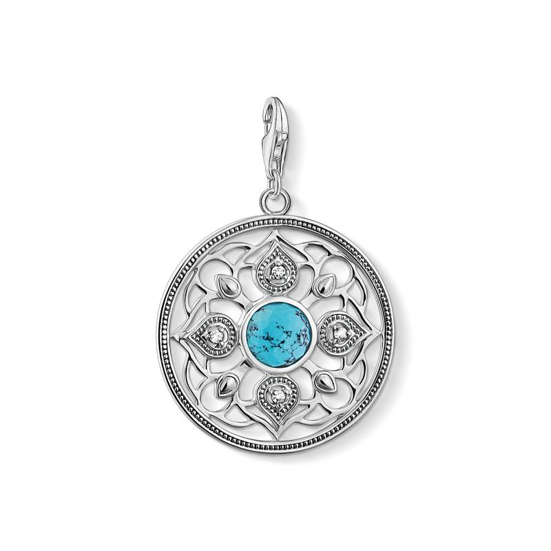 Thomas Sabo Charm-Anhänger Lotus türkis türkis Y0054-646-17 von Thomas Sabo