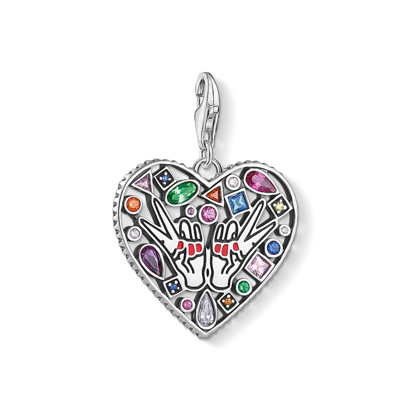 Thomas Sabo Charm-Anhänger Love und Peace mehrfarbig 1745-314-7 von Thomas Sabo