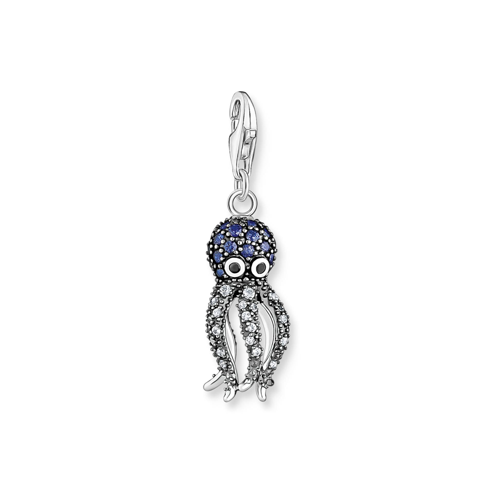 Thomas Sabo Charm-Anhänger Oktopus mit blauen Steinen blau 1890-644-1 von Thomas Sabo