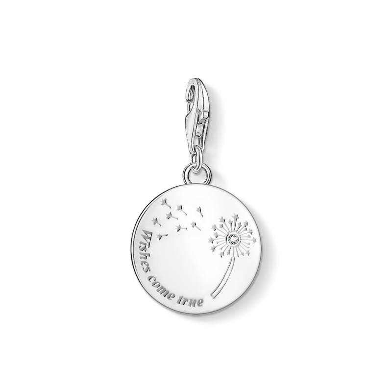 Thomas Sabo Charm-Anhänger Pusteblume wishes come true silberfarben 1457-051-21 von Thomas Sabo