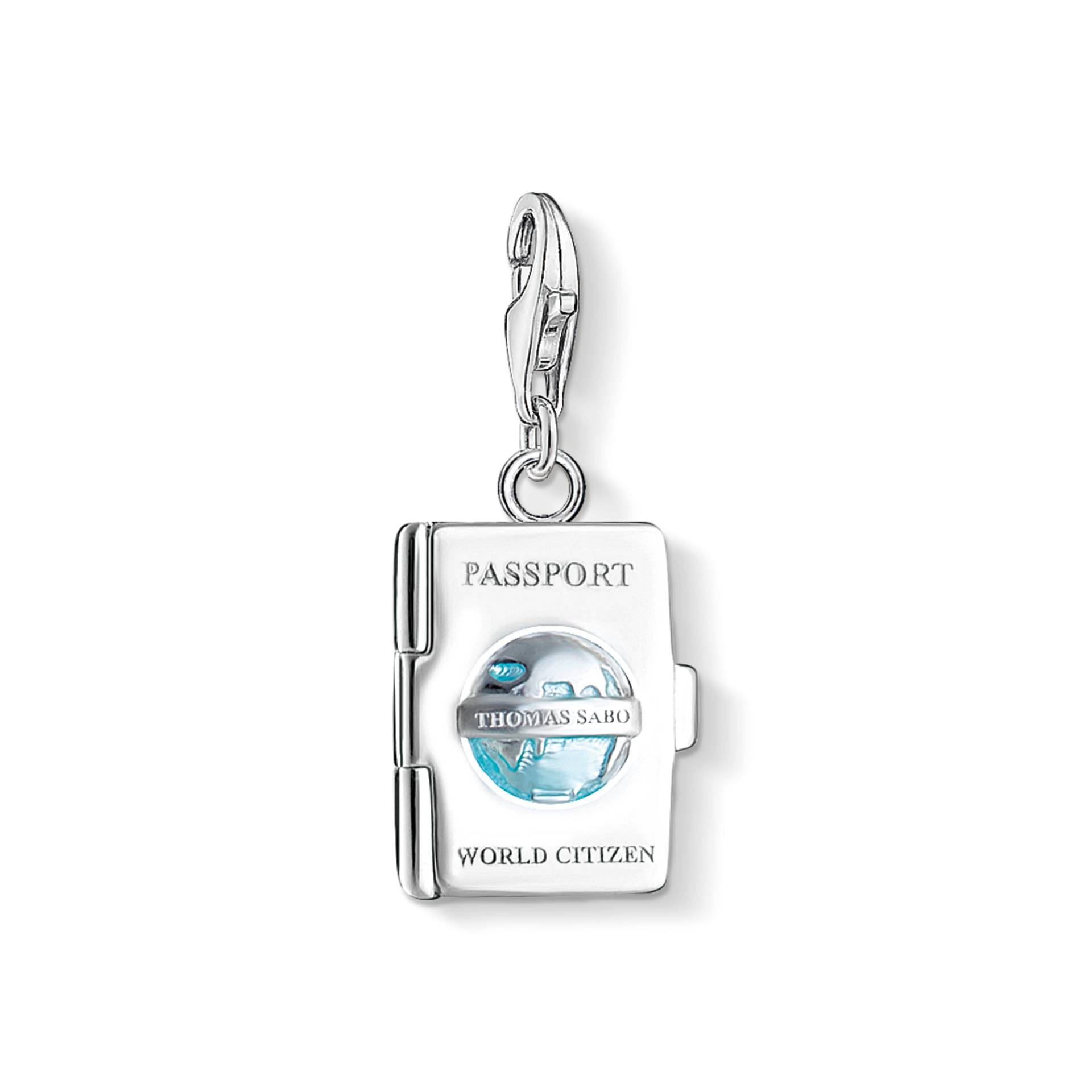 Thomas Sabo Charm-Anhänger Reisepass türkis 1233-007-17 von Thomas Sabo