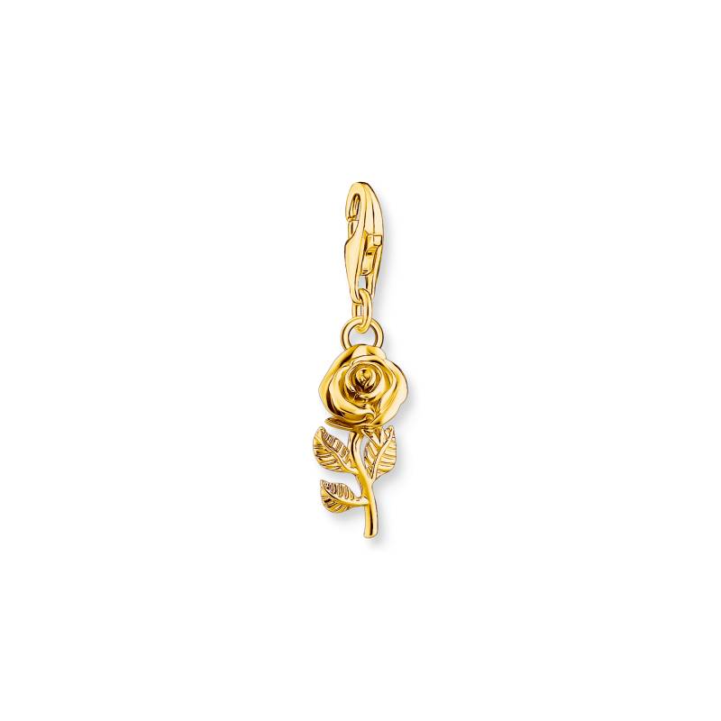 Thomas Sabo Charm-Anhänger Rose vergoldet gelbgoldfarben 2077-413-39 von Thomas Sabo