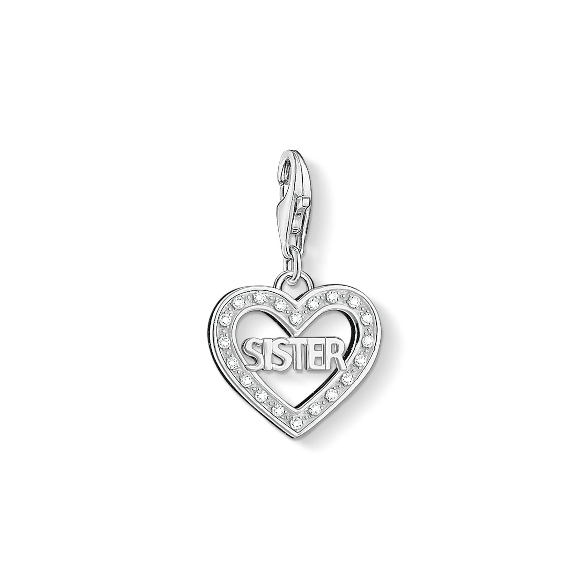 Thomas Sabo Charm-Anhänger SISTER weiß 1266-051-14 von Thomas Sabo