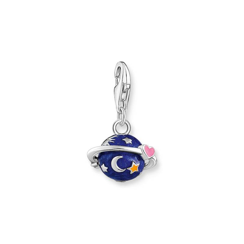 Thomas Sabo Charm-Anhänger Saturn mit bunter Kaltemaille Silber mehrfarbig 2041-041-7 von Thomas Sabo