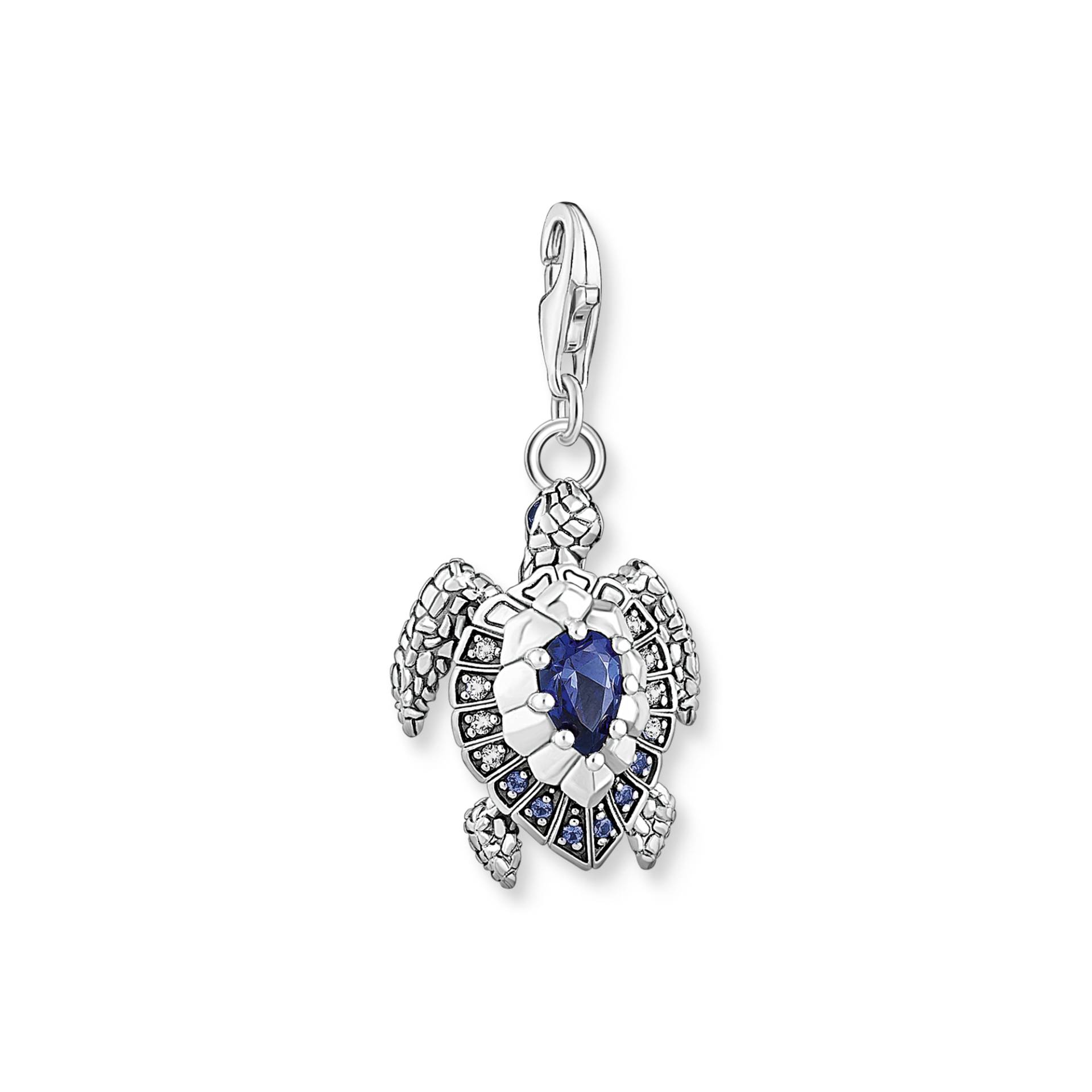 Thomas Sabo Charm-Anhänger Schildkröte mit blauen Steinen blau 1897-667-1 von Thomas Sabo