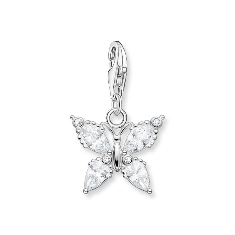 Thomas Sabo Charm-Anhänger Schmetterling weiße Steine weiß 1862-051-14 von Thomas Sabo