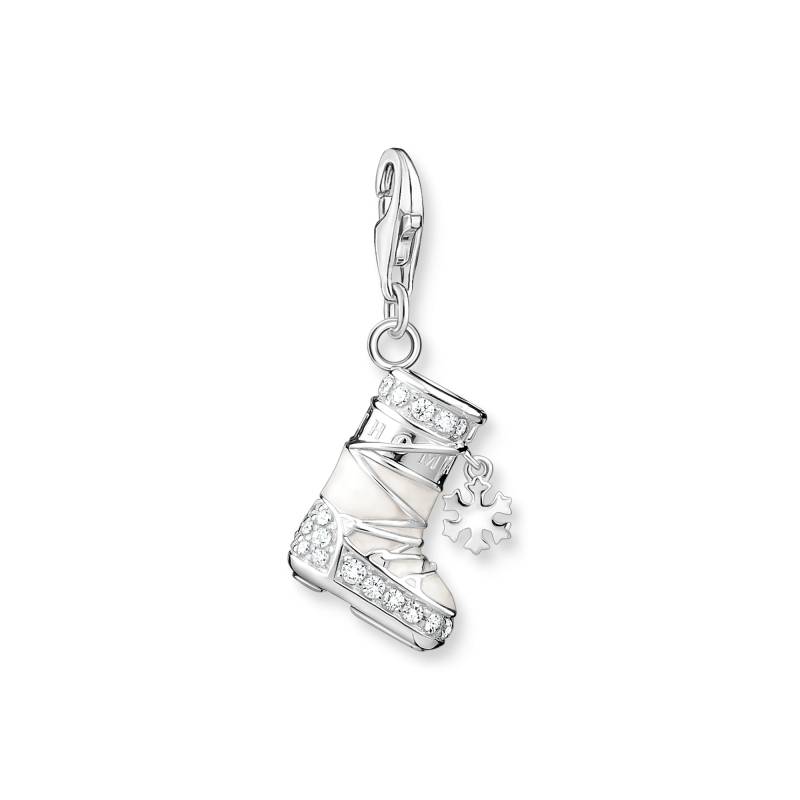 Thomas Sabo Charm-Anhänger Schneeschuh silber weiß 1904-041-14 von Thomas Sabo