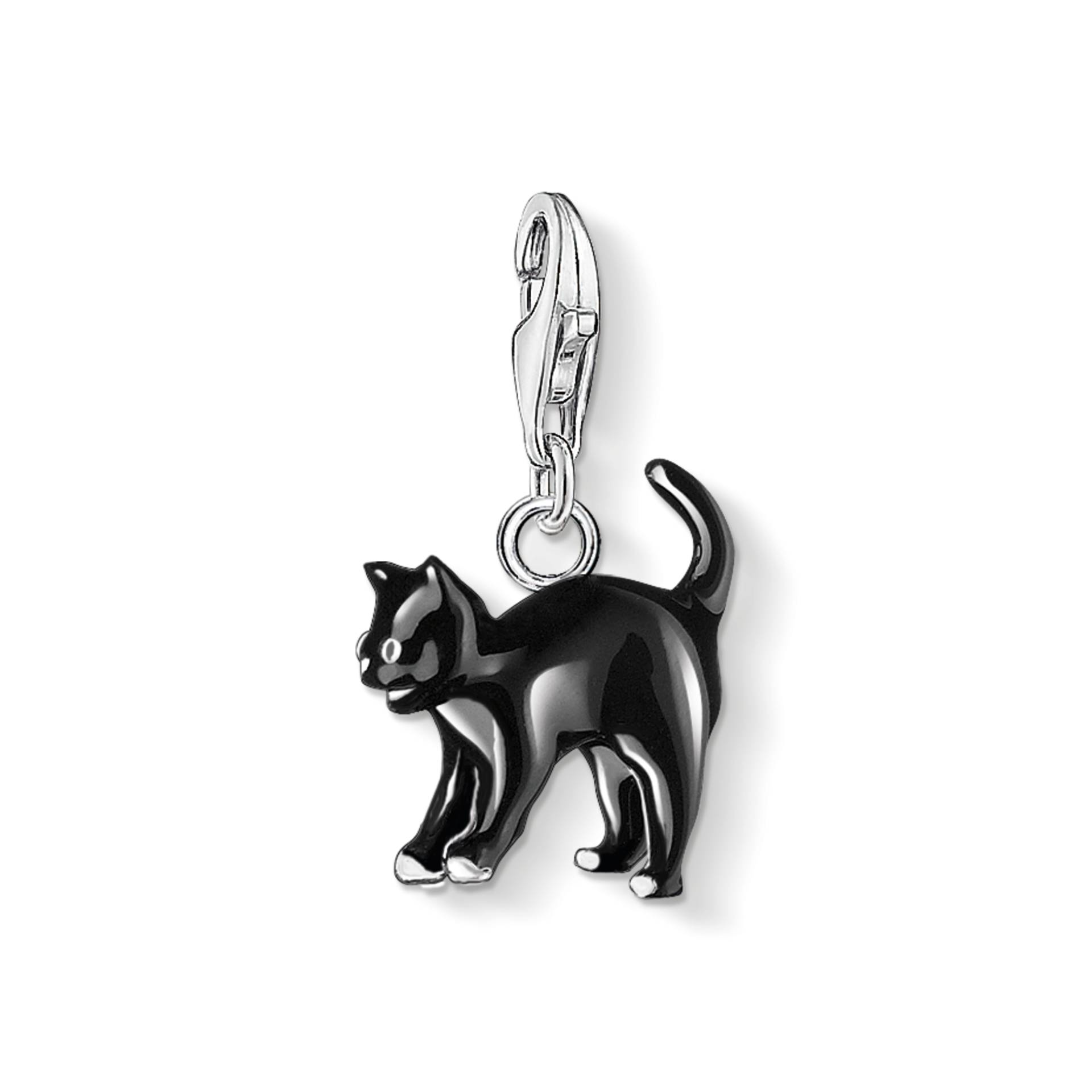 Thomas Sabo Charm-Anhänger Schwarze Katze schwarz 0701-007-11 von Thomas Sabo