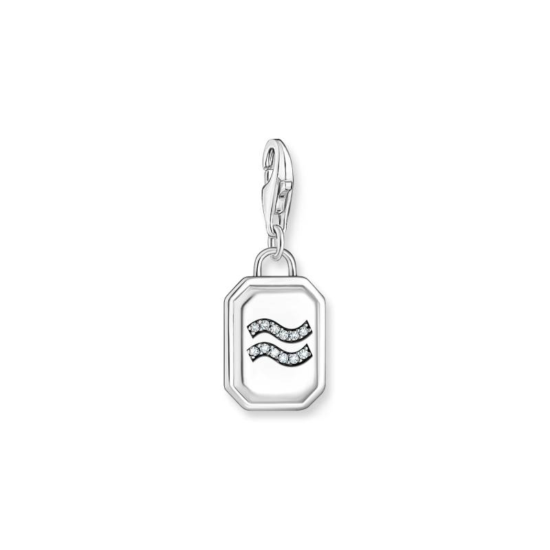 Thomas Sabo Charm-Anhänger Sternzeichen Wassermann mit Steinen Silber silberfarben 2143-643-21 von Thomas Sabo