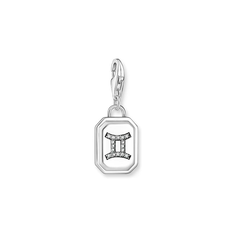 Thomas Sabo Charm-Anhänger Sternzeichen Zwilling mit Steinen Silber silberfarben 2145-643-21 von Thomas Sabo