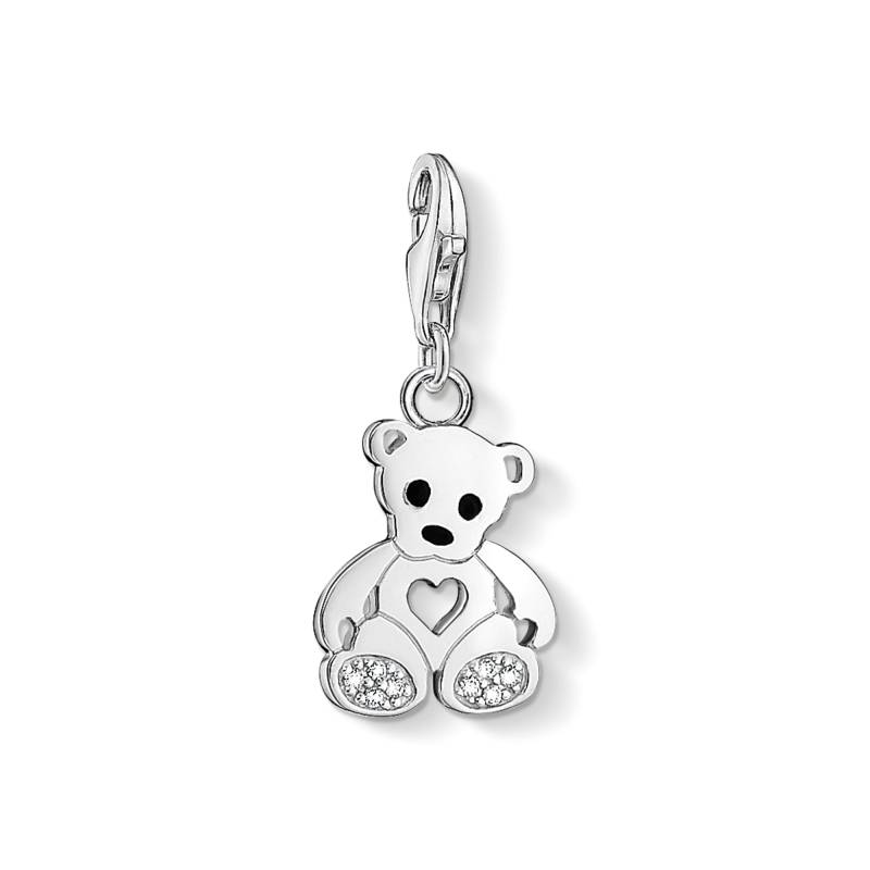 Thomas Sabo Charm-Anhänger Teddybär mit Herz weiß 1119-041-14 von Thomas Sabo