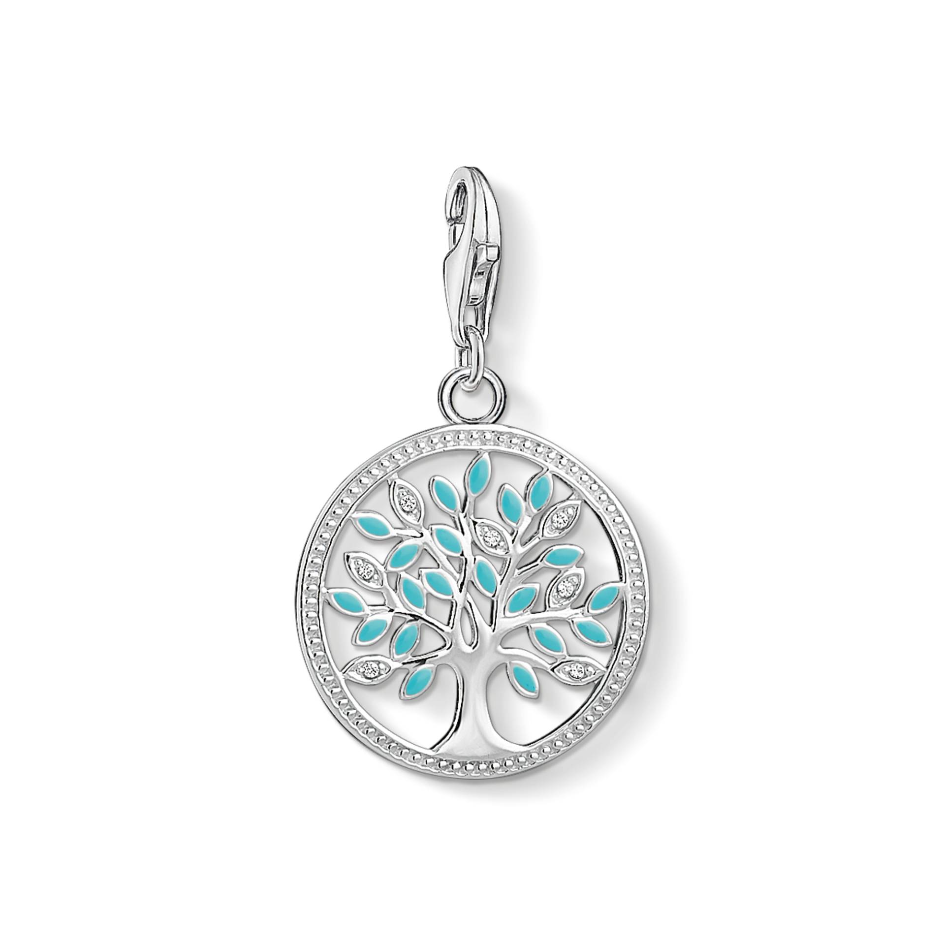 Thomas Sabo Charm-Anhänger Tree of Love türkis 1469-041-17 von Thomas Sabo