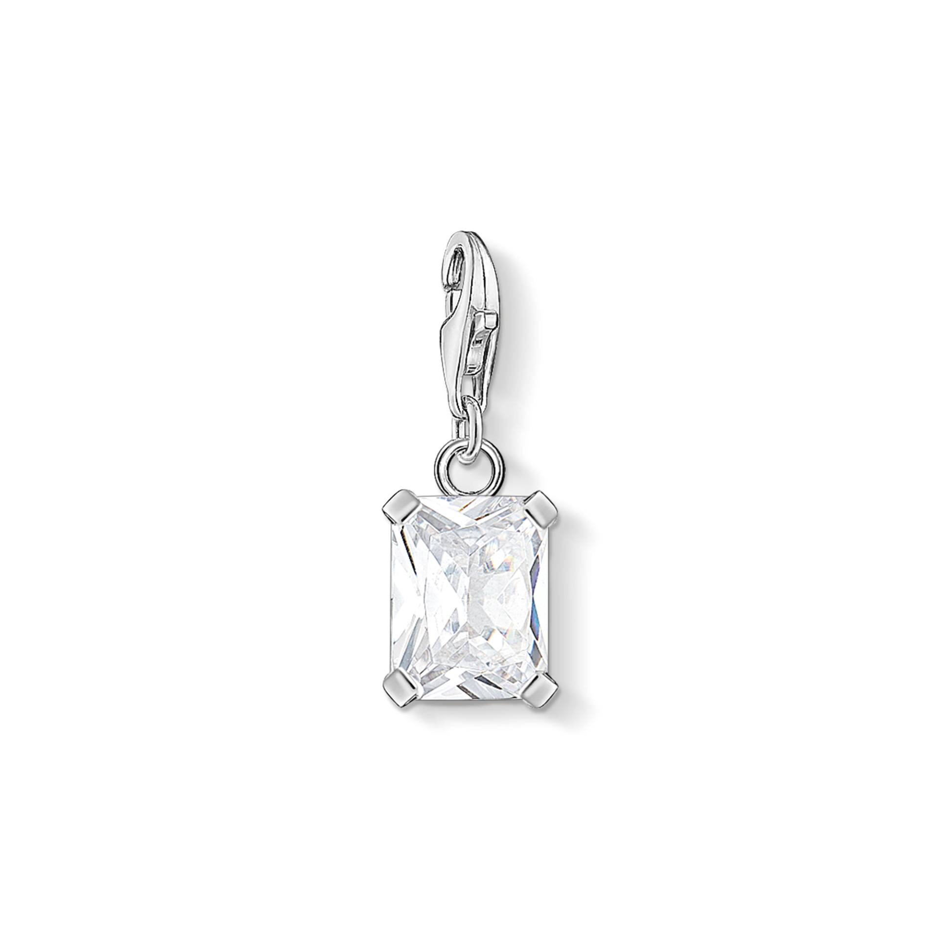 Thomas Sabo Charm-Anhänger Weißer Stein weiß 1849-051-14 von Thomas Sabo