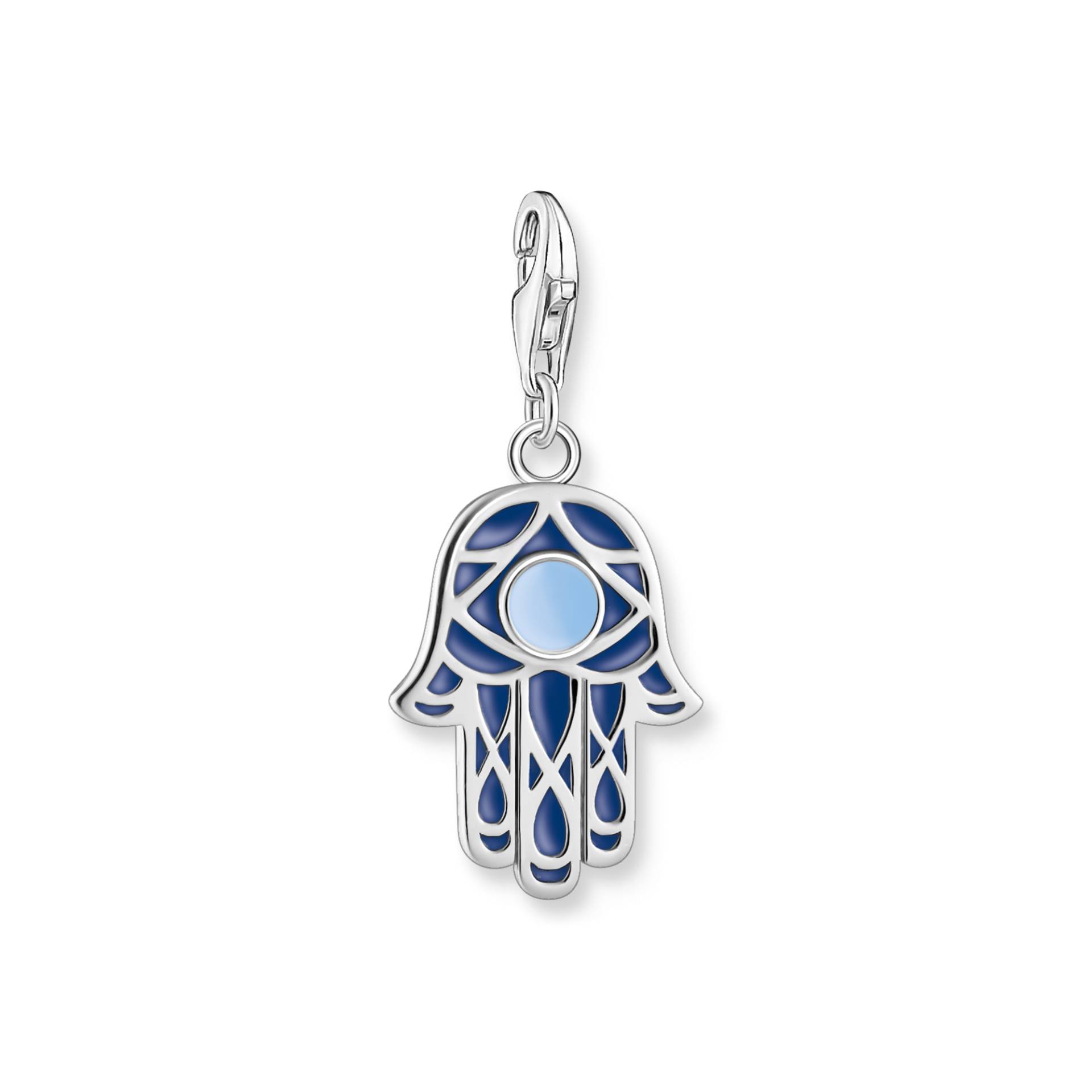 Thomas Sabo Charm-Anhänger blaue Fatima´s Hand Silber blau 2020-007-1 von Thomas Sabo