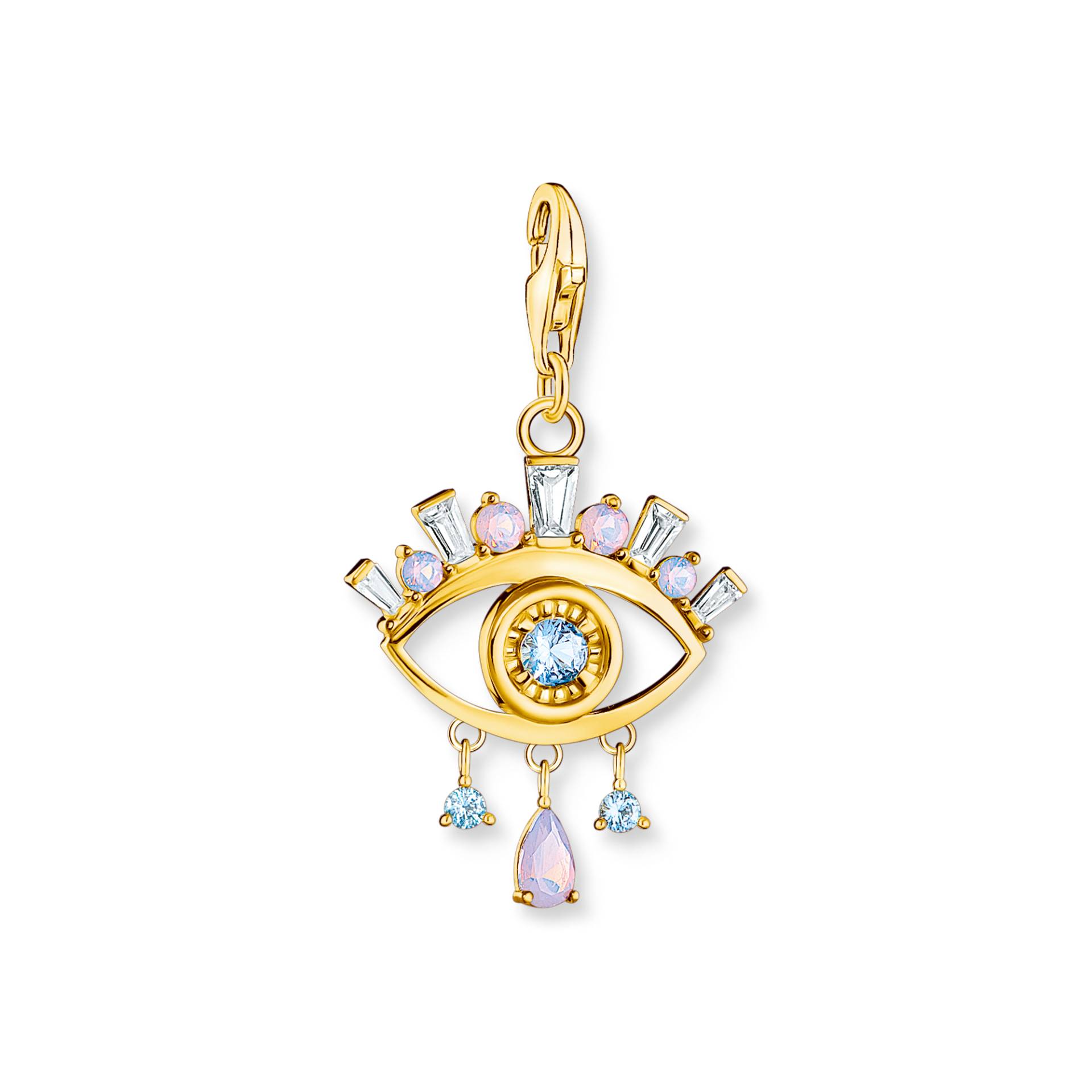 Thomas Sabo Charm-Anhänger blaues Auge vergoldet mehrfarbig 1926-971-7 von Thomas Sabo