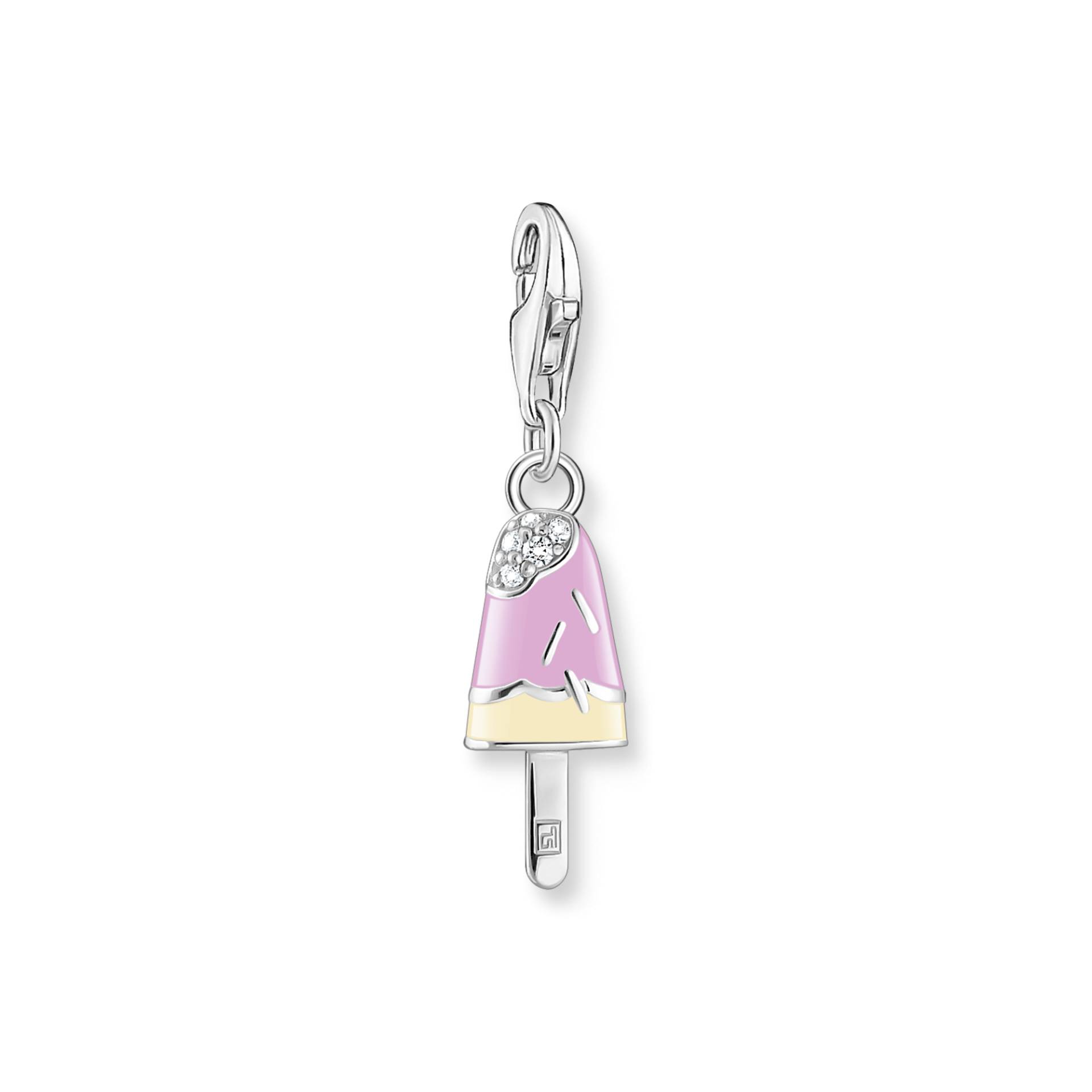 Thomas Sabo Charm-Anhänger buntes Eis am Stiel mit weißen Steinen Silber mehrfarbig 1999-041-7 von Thomas Sabo