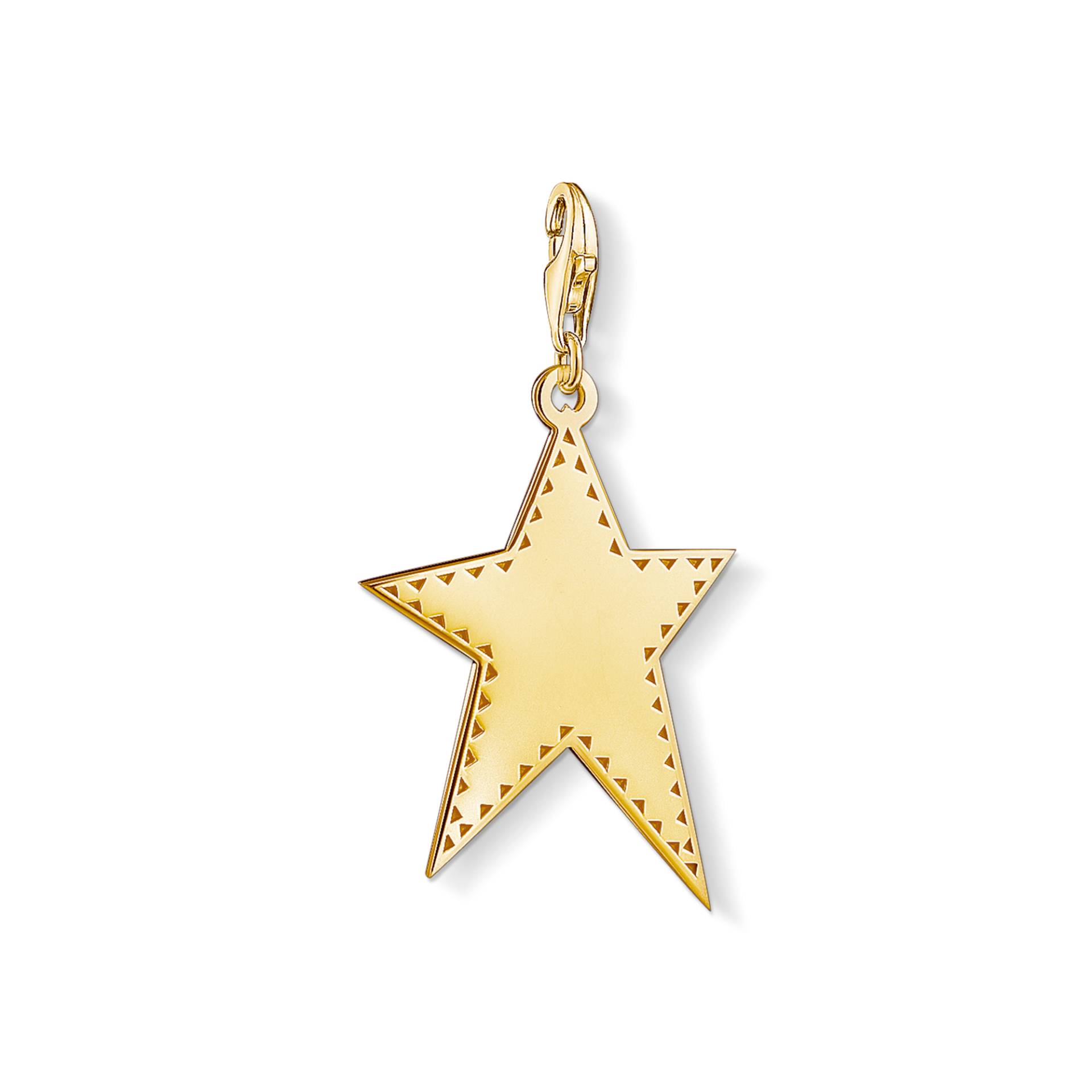 Thomas Sabo Charm-Anhänger goldener Stern gelbgoldfarben Y0040-413-39 von Thomas Sabo