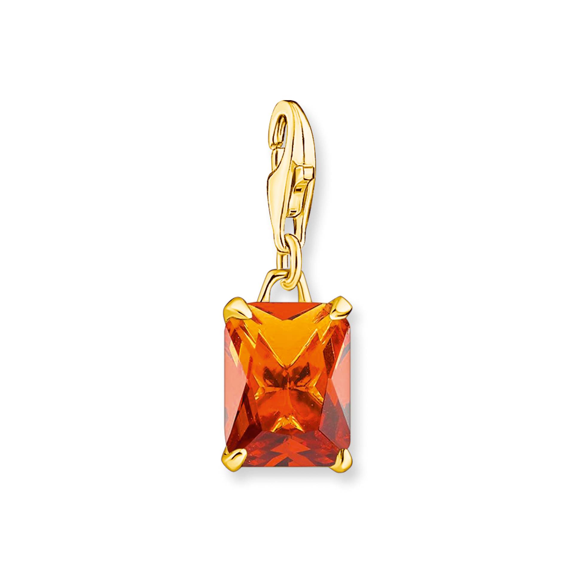 Thomas Sabo Charm-Anhänger großer Stein orange gelb 1868-472-4 von Thomas Sabo