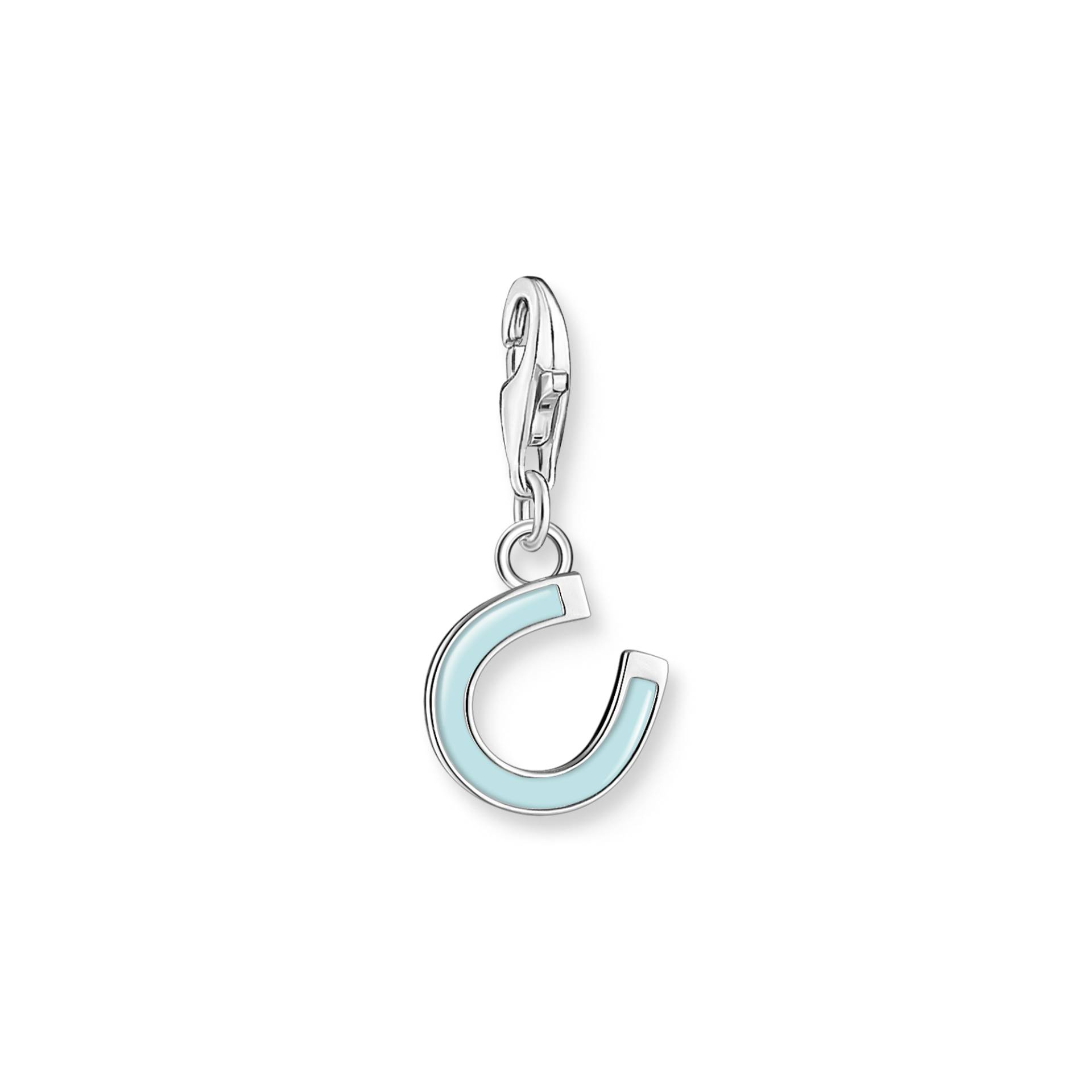 Thomas Sabo Charm-Anhänger mintgrünes Hufeisen Silber türkis 2019-007-17 von Thomas Sabo