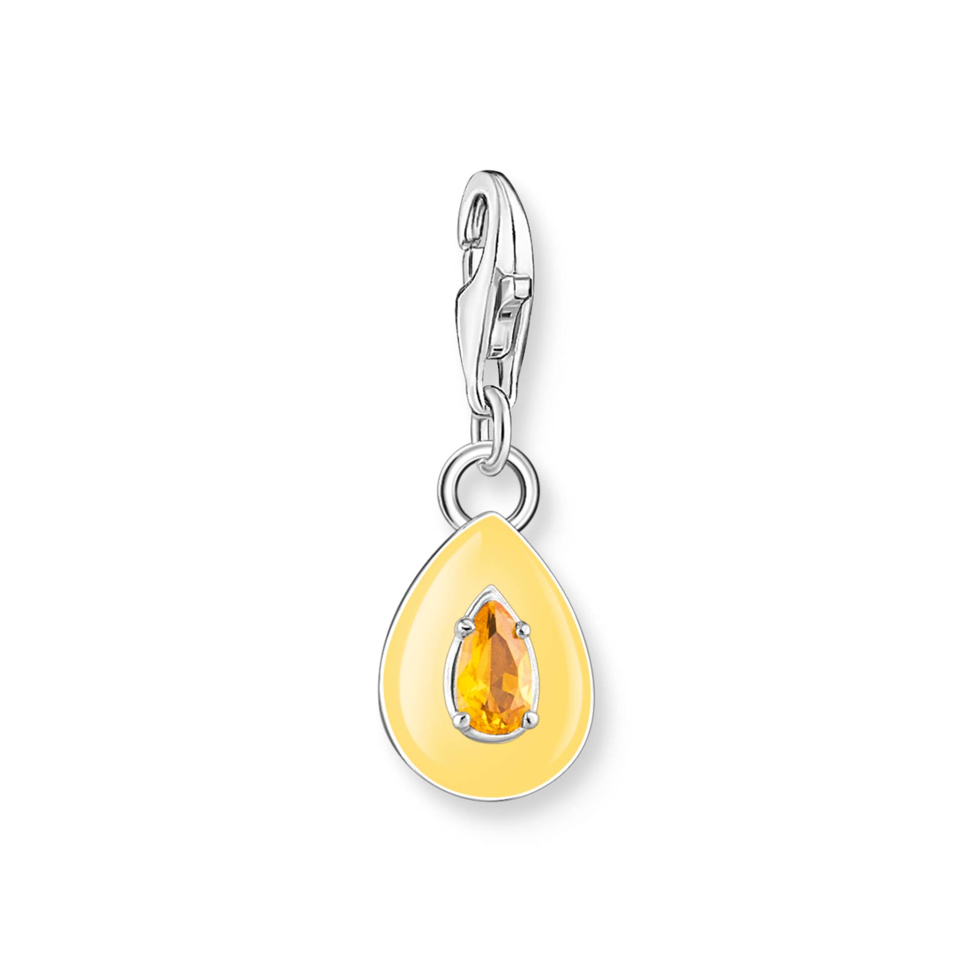 Thomas Sabo Charm-Anhänger oranger Tropfen Silber orange 1919-496-8 von Thomas Sabo