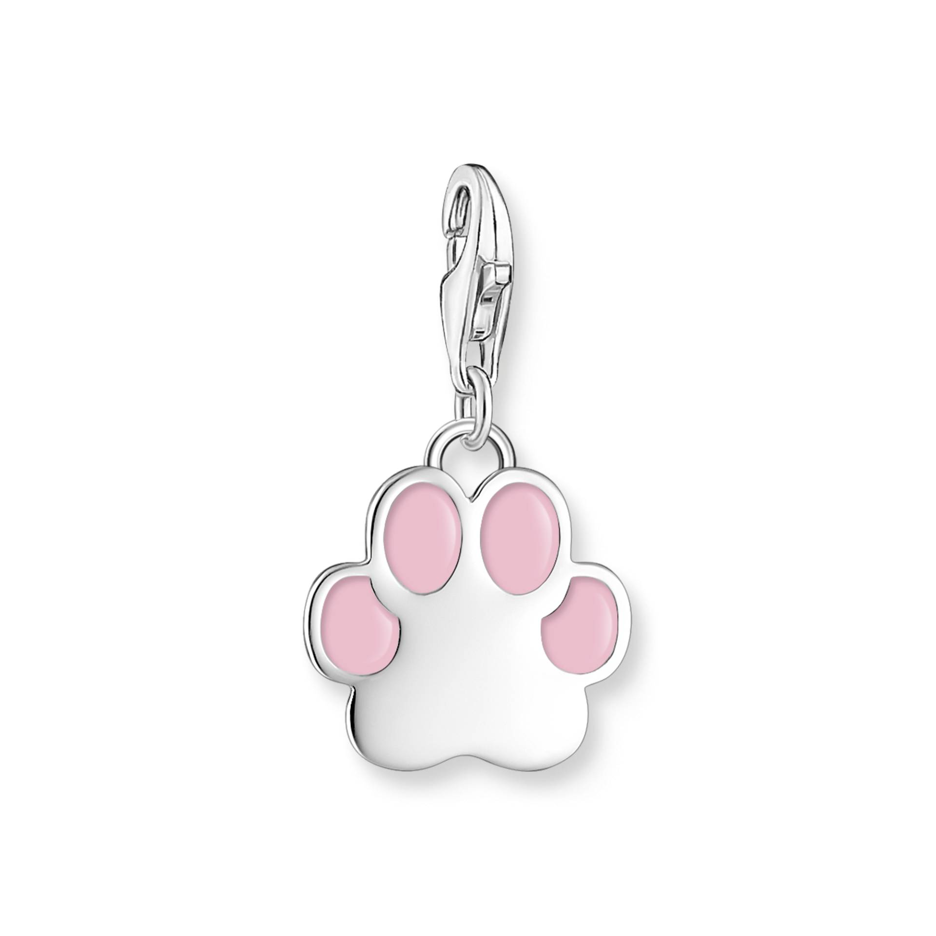 Thomas Sabo Charm-Anhänger pinke Pfote Silber pink 2015-007-9 von Thomas Sabo